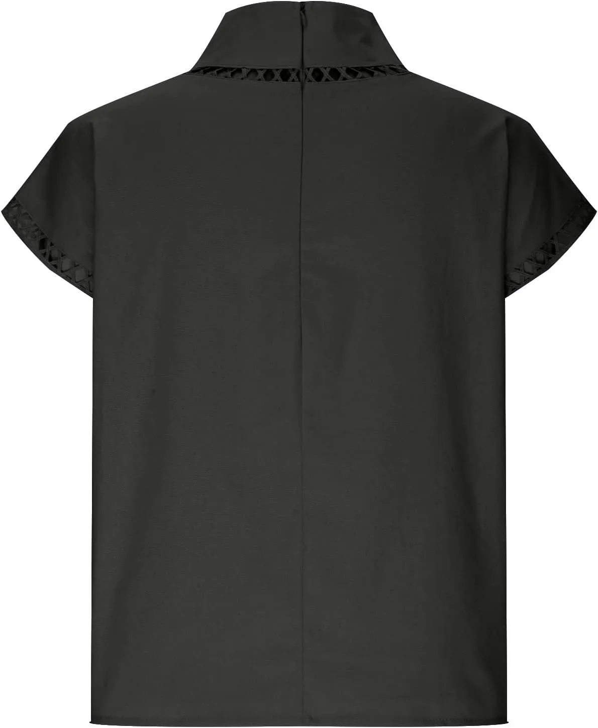2025 Cotton Linen Tops for Women Summer Casual Cap Sleeve Shirts Loose High Neck Tshirt Teen Girls Dressy Blouses