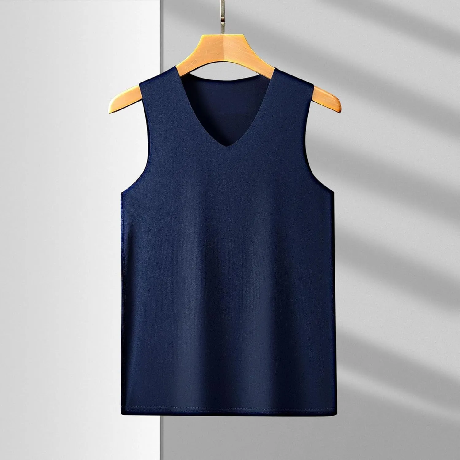 6 Pack Men's Workout Tank Tops V-Neck Sleeveless Athletic T-Shirts Lightweight Breathable Running Tops Undershirts