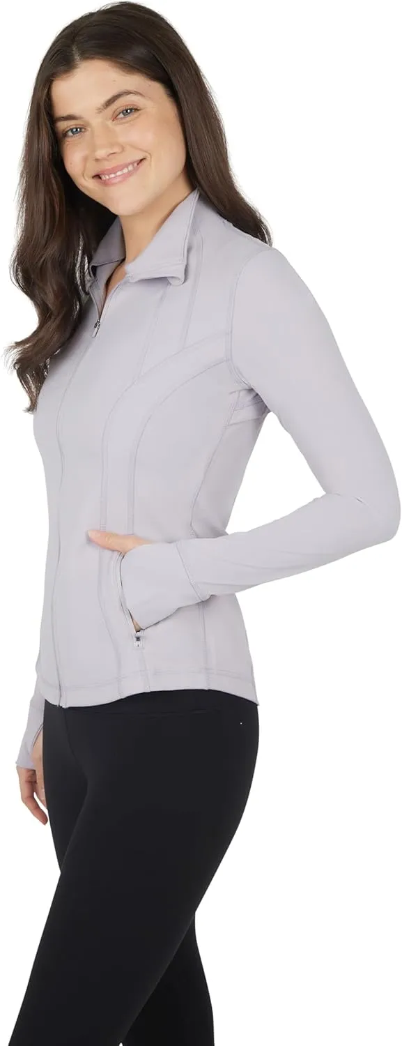 90 Degree By Reflex Women’s Lightweight, Full Zip Running Track Jacket