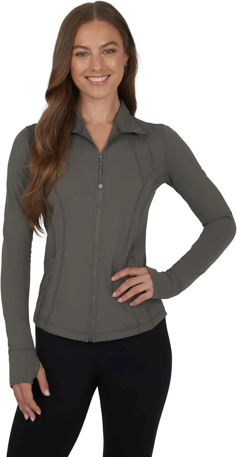 90 Degree By Reflex Women’s Lightweight, Full Zip Running Track Jacket