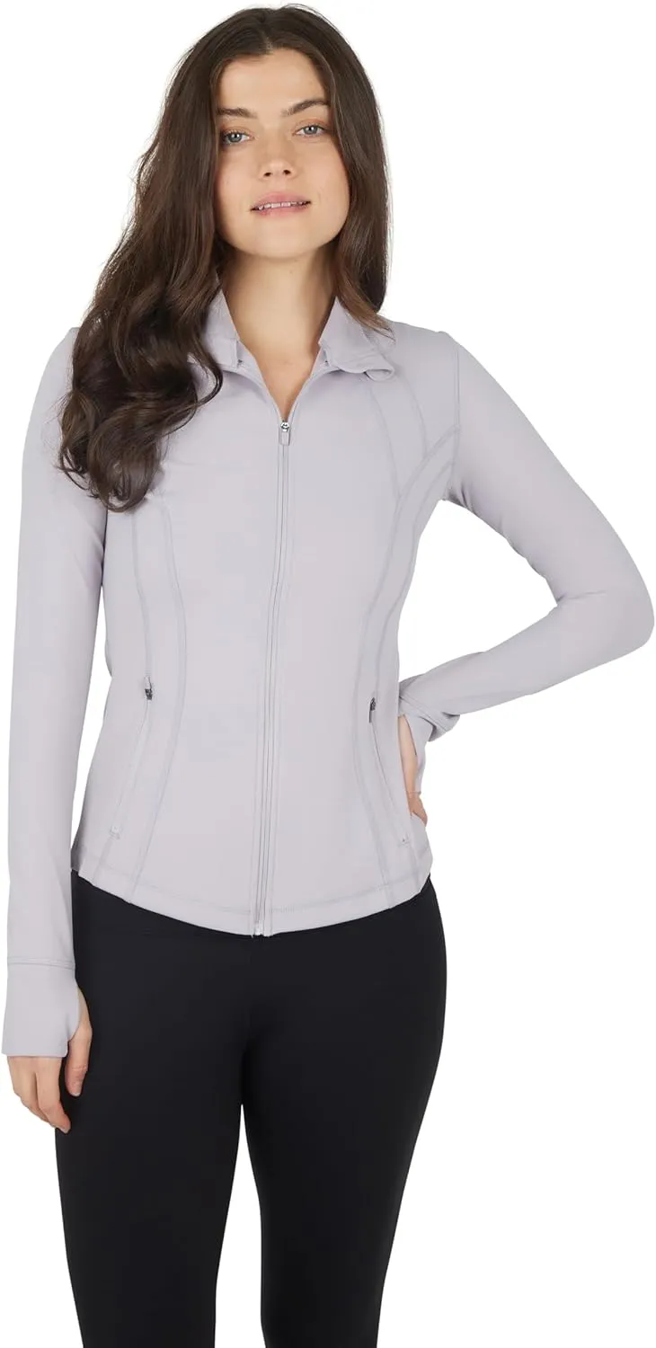 90 Degree By Reflex Women’s Lightweight, Full Zip Running Track Jacket