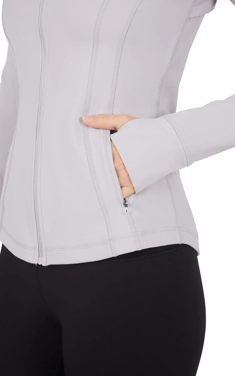 90 Degree By Reflex Women’s Lightweight, Full Zip Running Track Jacket