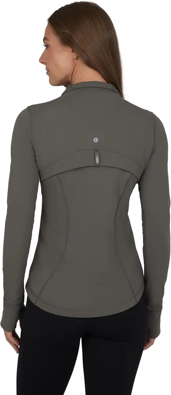 90 Degree By Reflex Women’s Lightweight, Full Zip Running Track Jacket