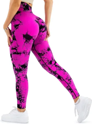 A AGROSTE Women Seamless Workout Leggings with Pockets Scrunch Butt Lifting Gym Leggings High Waisted Yoga Pants