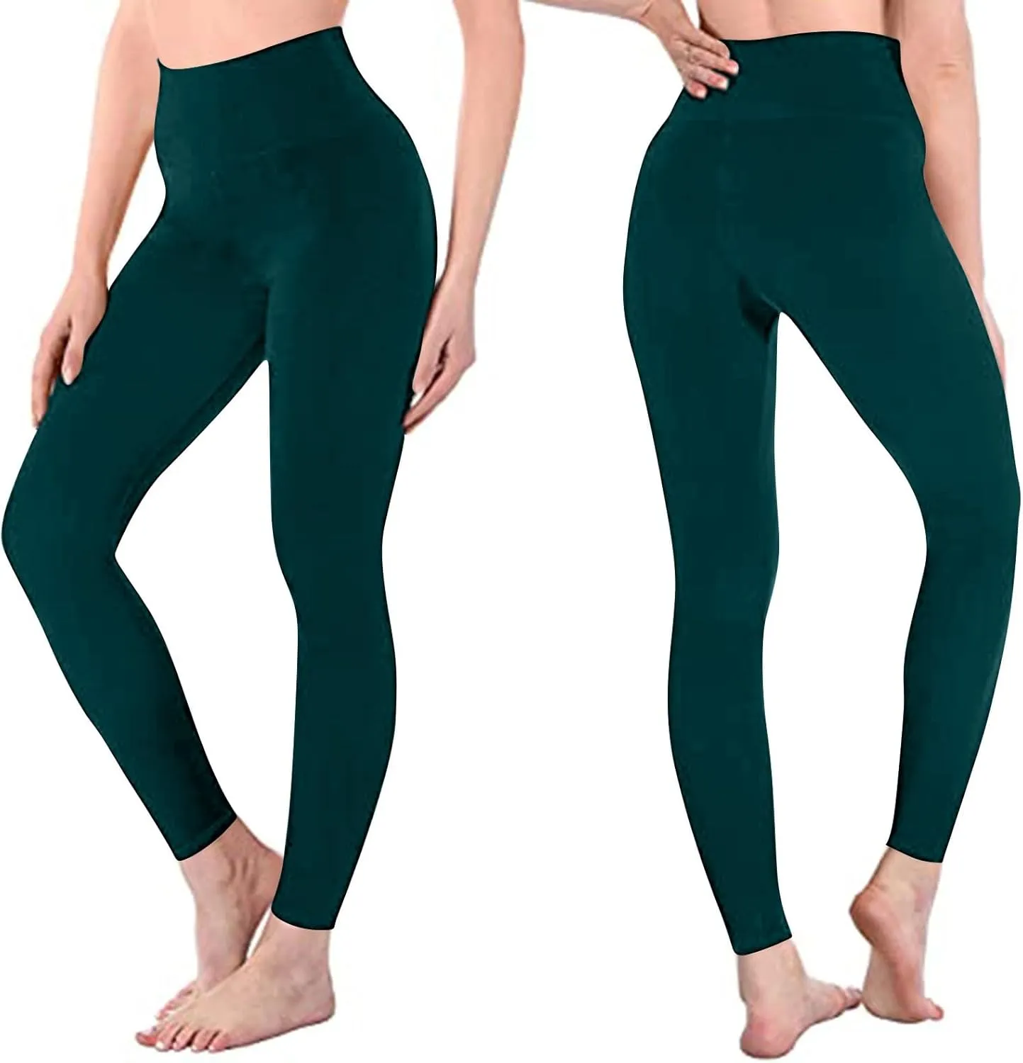 Activewear for Women, Extra Long Leggings,Womens Fold Over Yoga Pants,Plus Size Workout Clothes