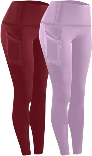 Ankle Leggings for Women, Legging Pack for Women,Athletic Leggings with Pockets,Yoga Pants Boot Cut Woman