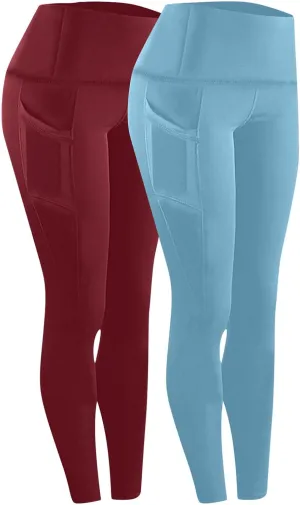Ankle Leggings for Women, Legging Pack for Women,Athletic Leggings with Pockets,Yoga Pants Boot Cut Woman