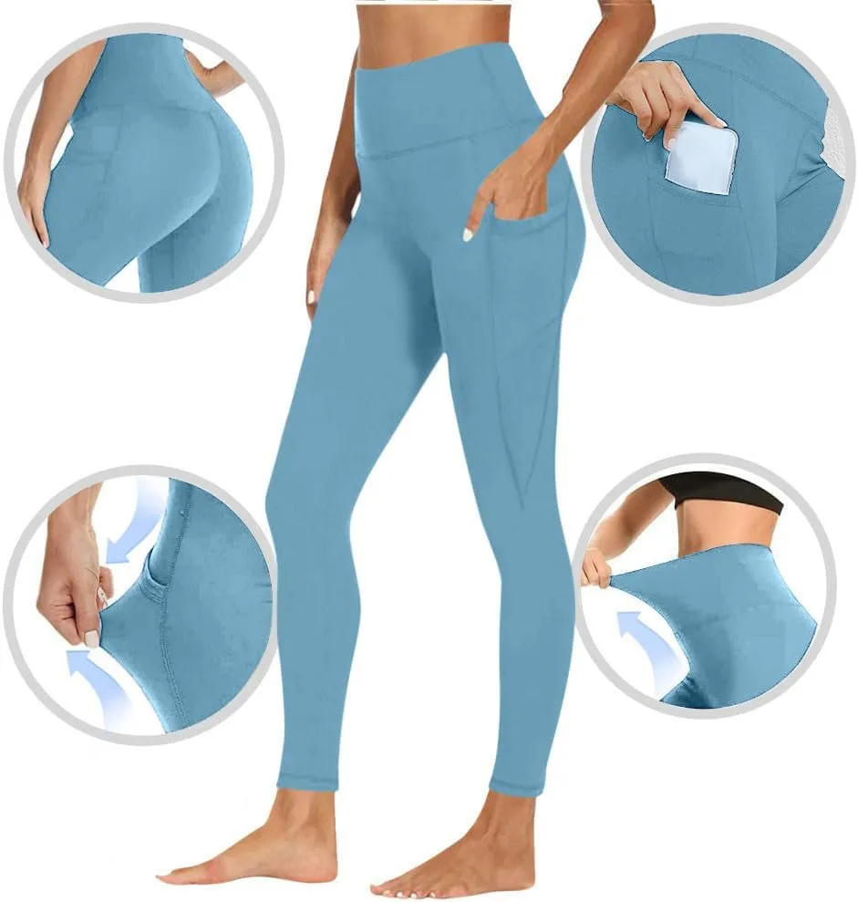 Ankle Leggings for Women, Legging Pack for Women,Athletic Leggings with Pockets,Yoga Pants Boot Cut Woman