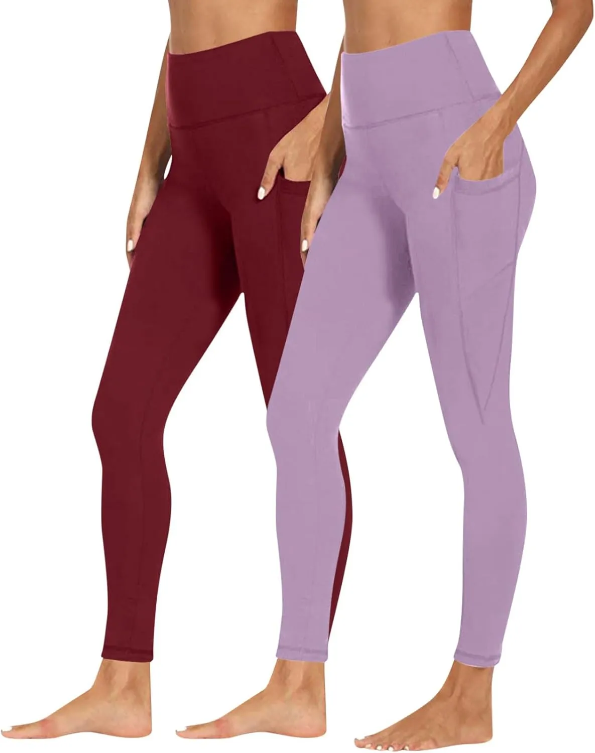 Ankle Leggings for Women, Legging Pack for Women,Athletic Leggings with Pockets,Yoga Pants Boot Cut Woman