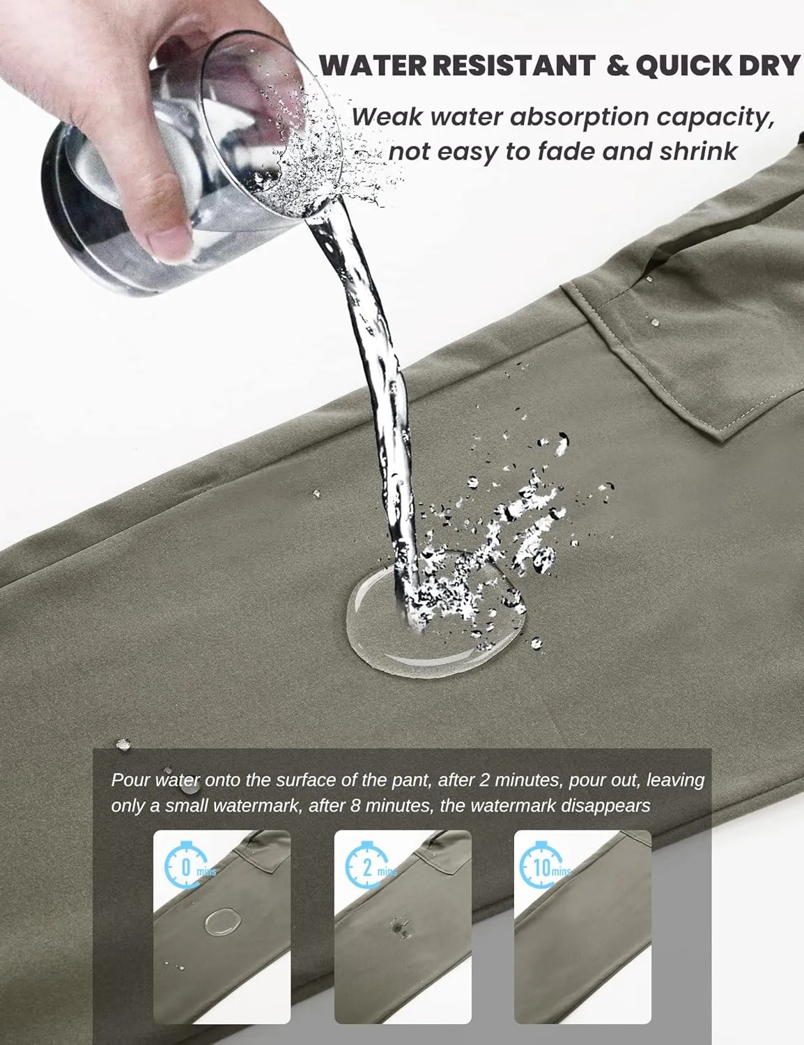 Arunlluta Hiking Pants Women Lightweight Cargo Pants Quick Dry Joggers for Women with Pockets Water-Resistant Travel Pants