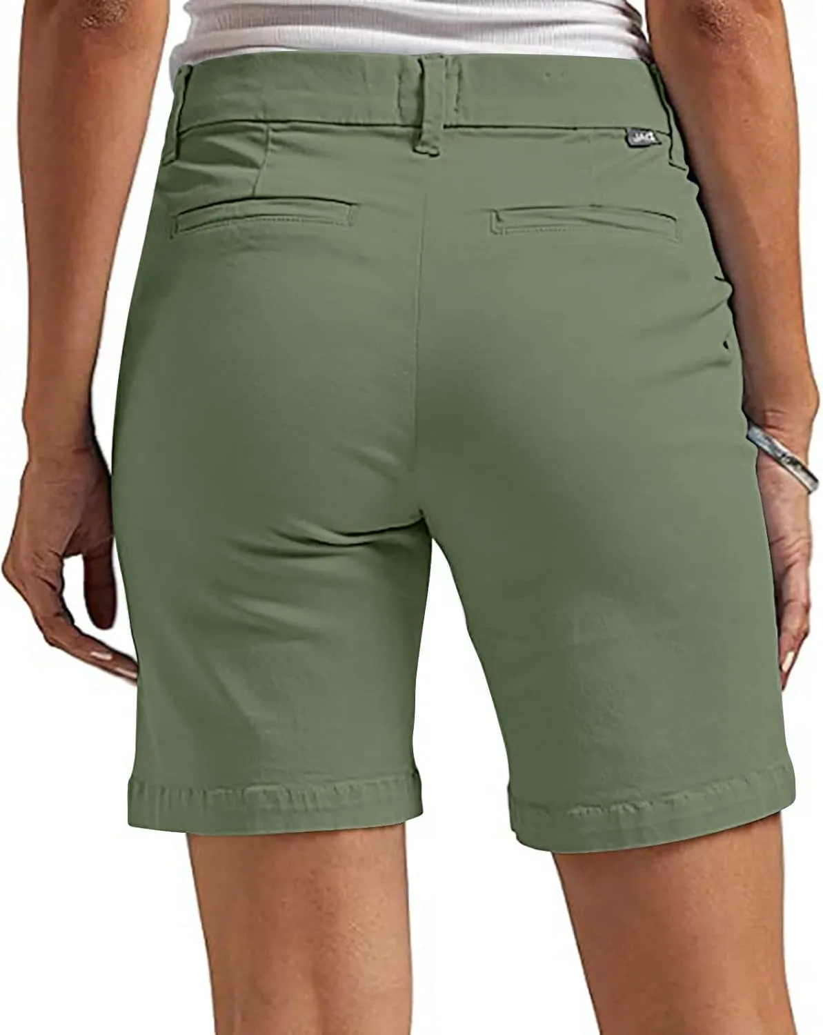 Athletic Shorts for Women High Waisted Chino Pants Straight Leg Short Pants Hiking Summer Shorts with Pockets 2025