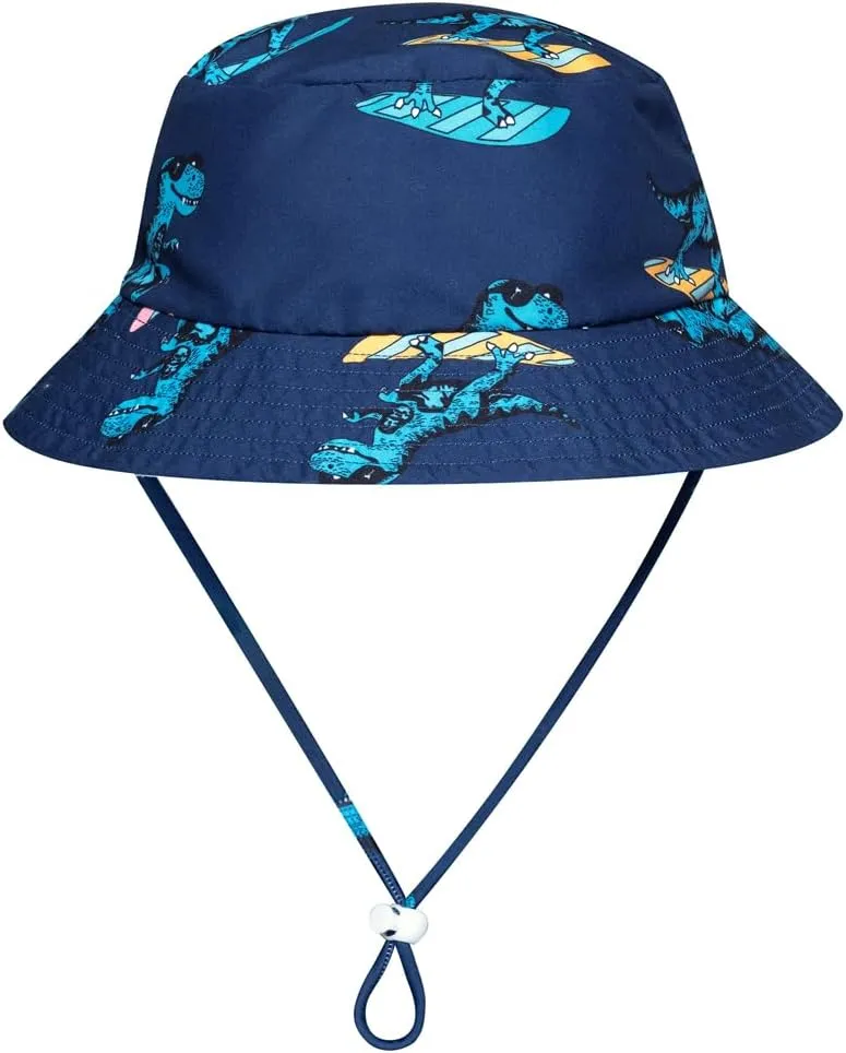 Baby-Boys Toddler Long Sleeved Rashguard Swim Bathing Suit and Sun Hat Set