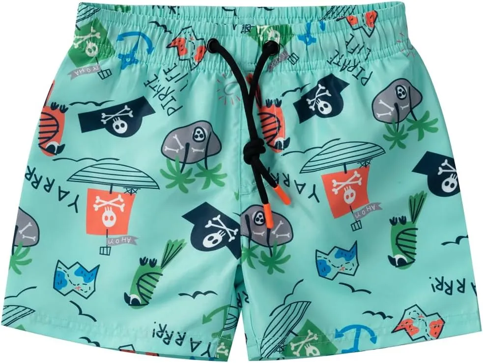 Baby-Boys Toddler Long Sleeved Rashguard Swim Bathing Suit and Sun Hat Set