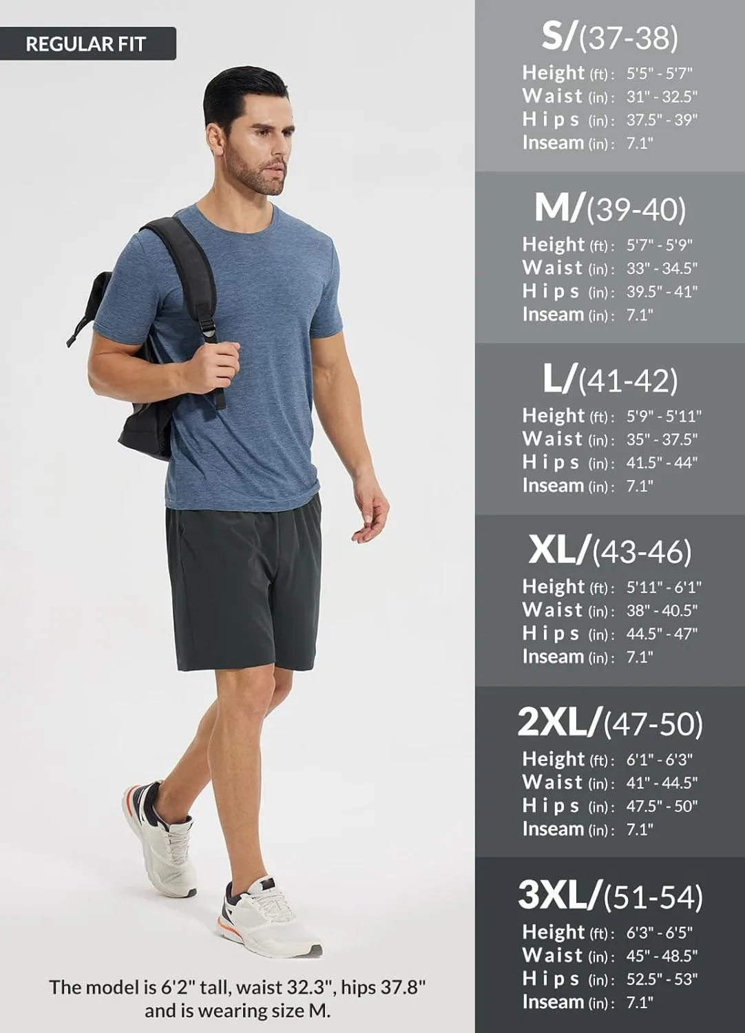 baleaf Men's 7" Running Shorts Quick Dry Workout Athletic Gym Shorts with Zipper Pockets