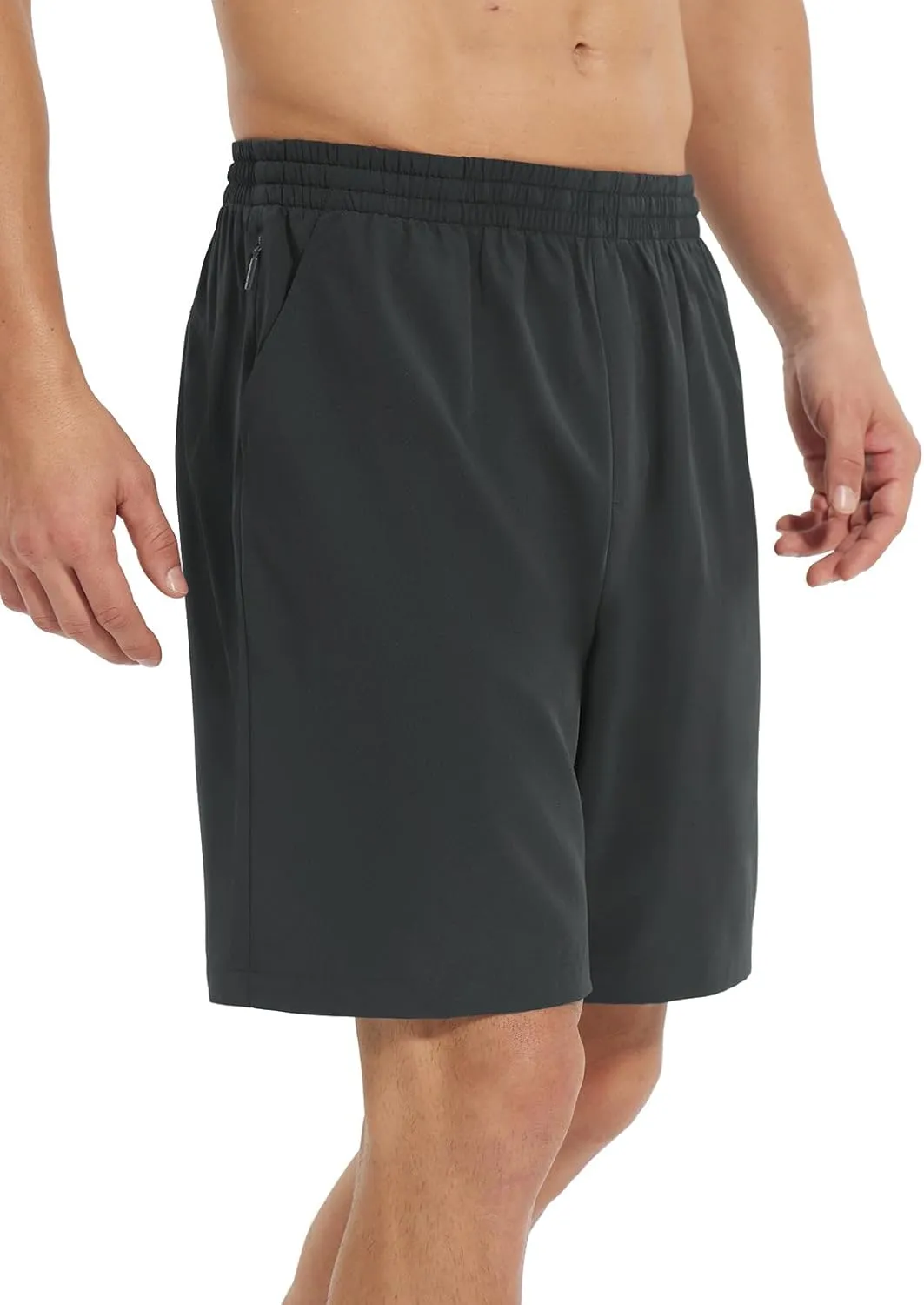 baleaf Men's 7" Running Shorts Quick Dry Workout Athletic Gym Shorts with Zipper Pockets