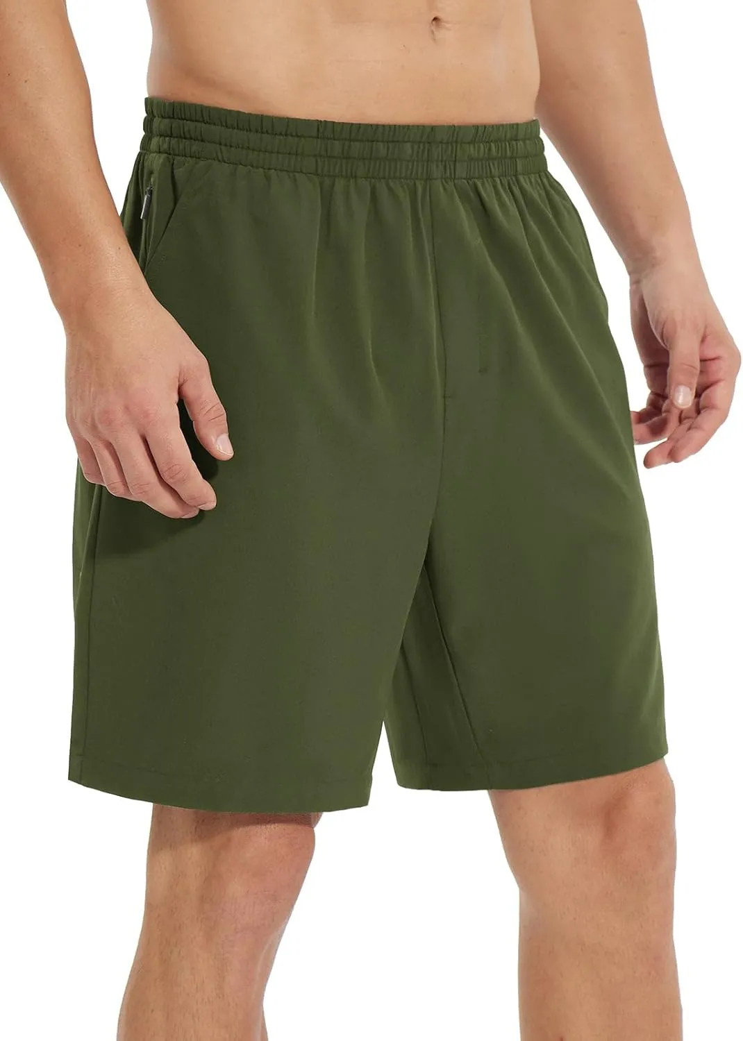 baleaf Men's 7" Running Shorts Quick Dry Workout Athletic Gym Shorts with Zipper Pockets