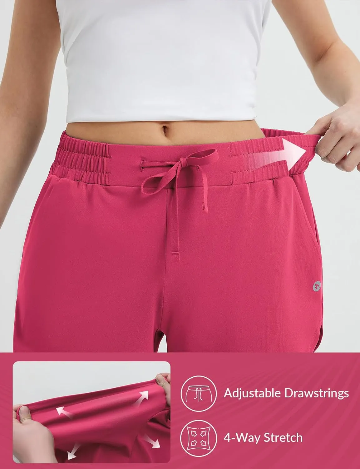 baleaf Women's 3.5" Running Shorts Quick Dry with Zipper Pocket Liner Shorts Gym Workout