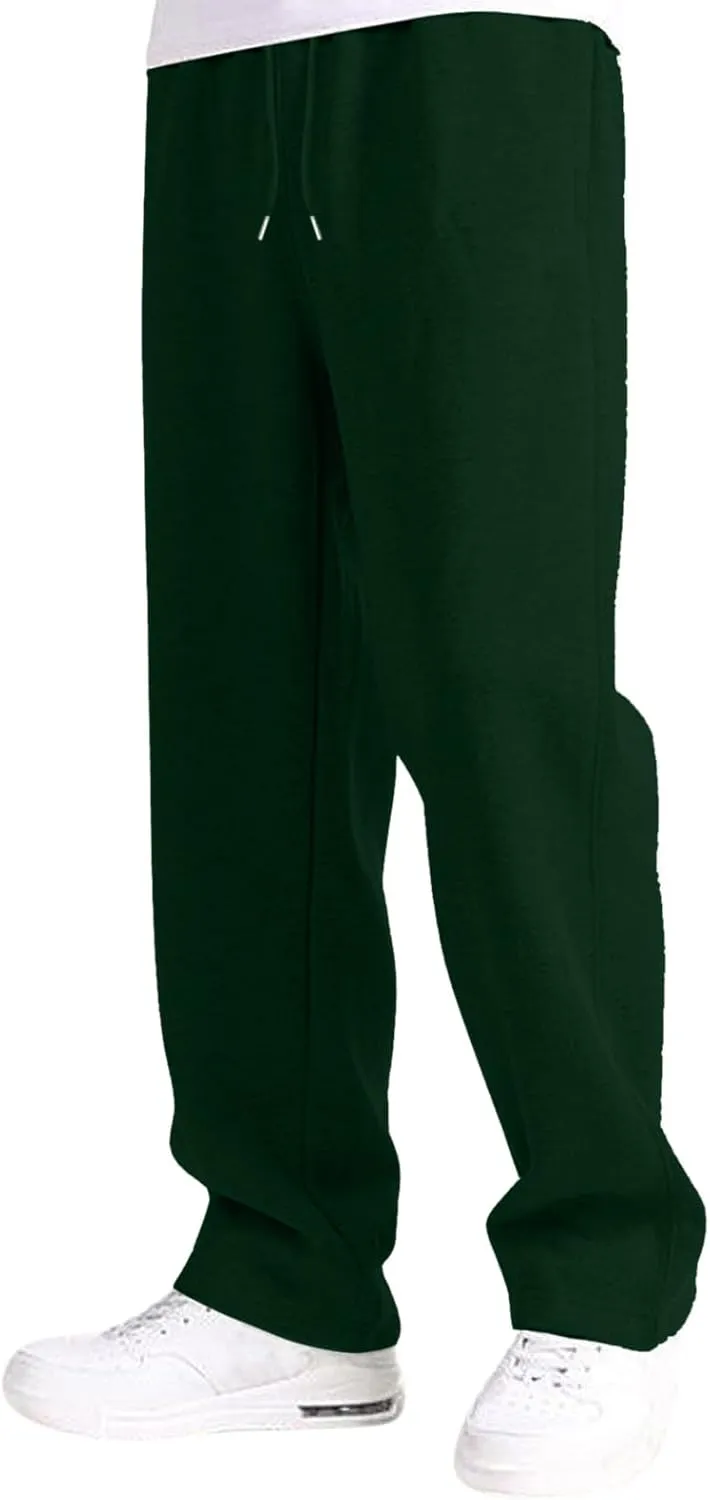 BIFUTON Mens Joggers with Pockets,Sweatpants for Men Big and Tall Fleece Lined Running Pants Drawstring Yoga Pants Trousers