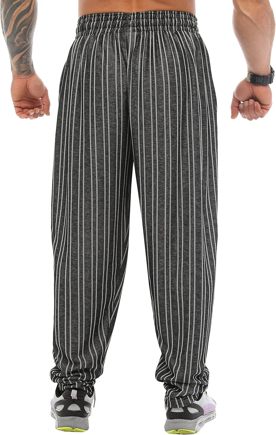 BIG SAM SPORTSWEAR COMPANY Men's Baggy Sweatpants with Pockets, Oldschool Loose Fit Gym Pants