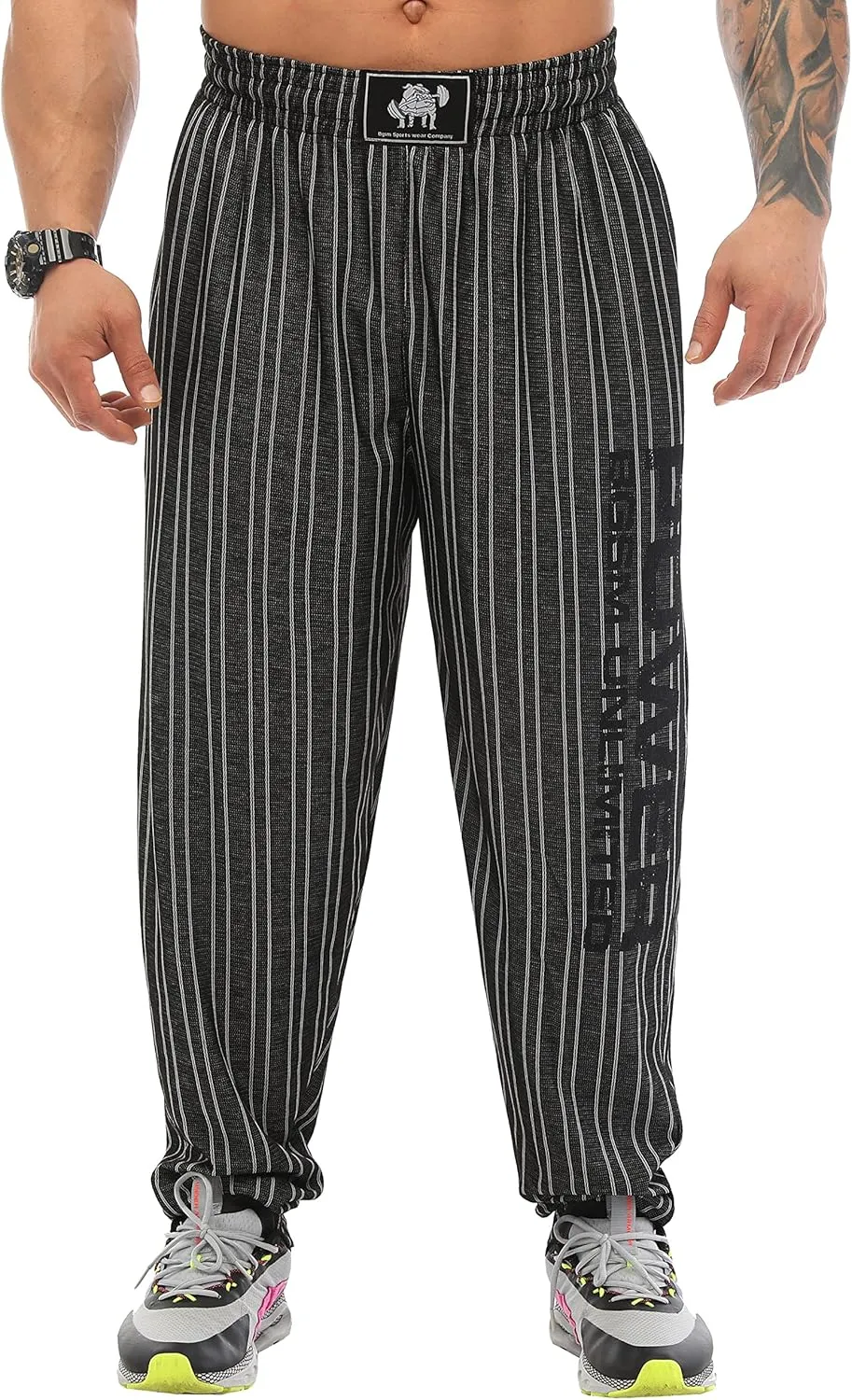 BIG SAM SPORTSWEAR COMPANY Men's Baggy Sweatpants with Pockets, Oldschool Loose Fit Gym Pants