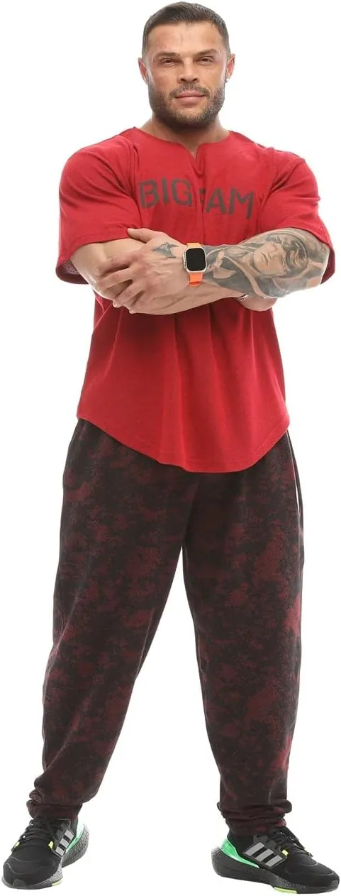 BIG SAM SPORTSWEAR COMPANY Men's Baggy Sweatpants with Pockets, Oldschool Loose Fit Gym Pants
