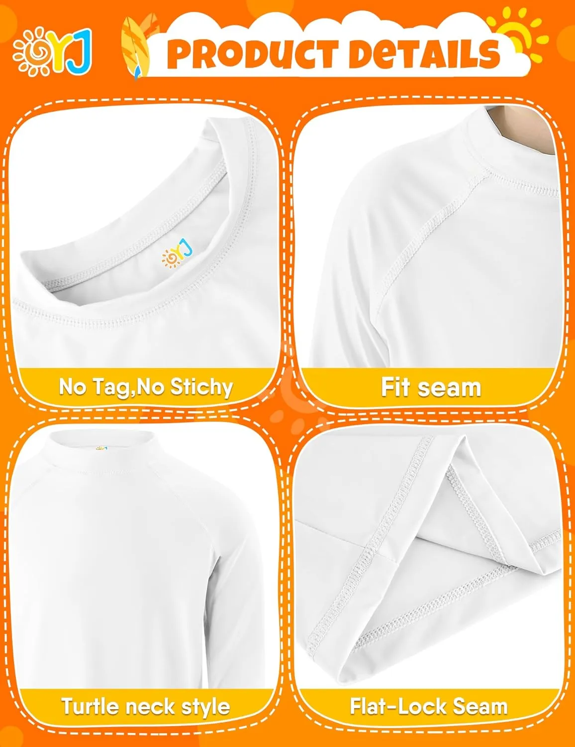 Boys Rash Guard Swim Shirt Long Sleeve Rashguard UPF  50 SPF Sun Water Surfing Shirts for Toddler Kids Youth Teen 2T-16Y