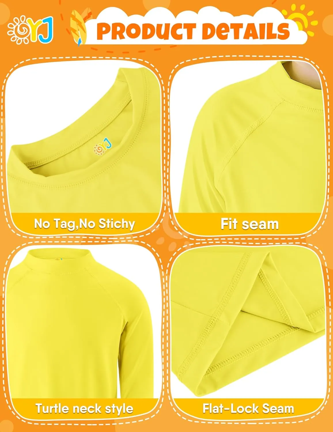 Boys Rash Guard Swim Shirt Long Sleeve Rashguard UPF  50 SPF Sun Water Surfing Shirts for Toddler Kids Youth Teen 2T-16Y