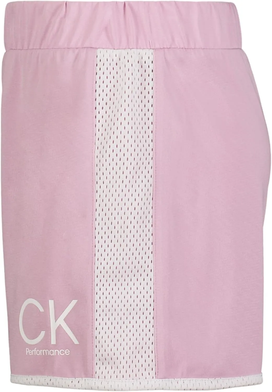 Calvin Klein Girls' Performance Running Shorts, Quick-Drying Mesh, Elastic Waistband & Pull-on Style