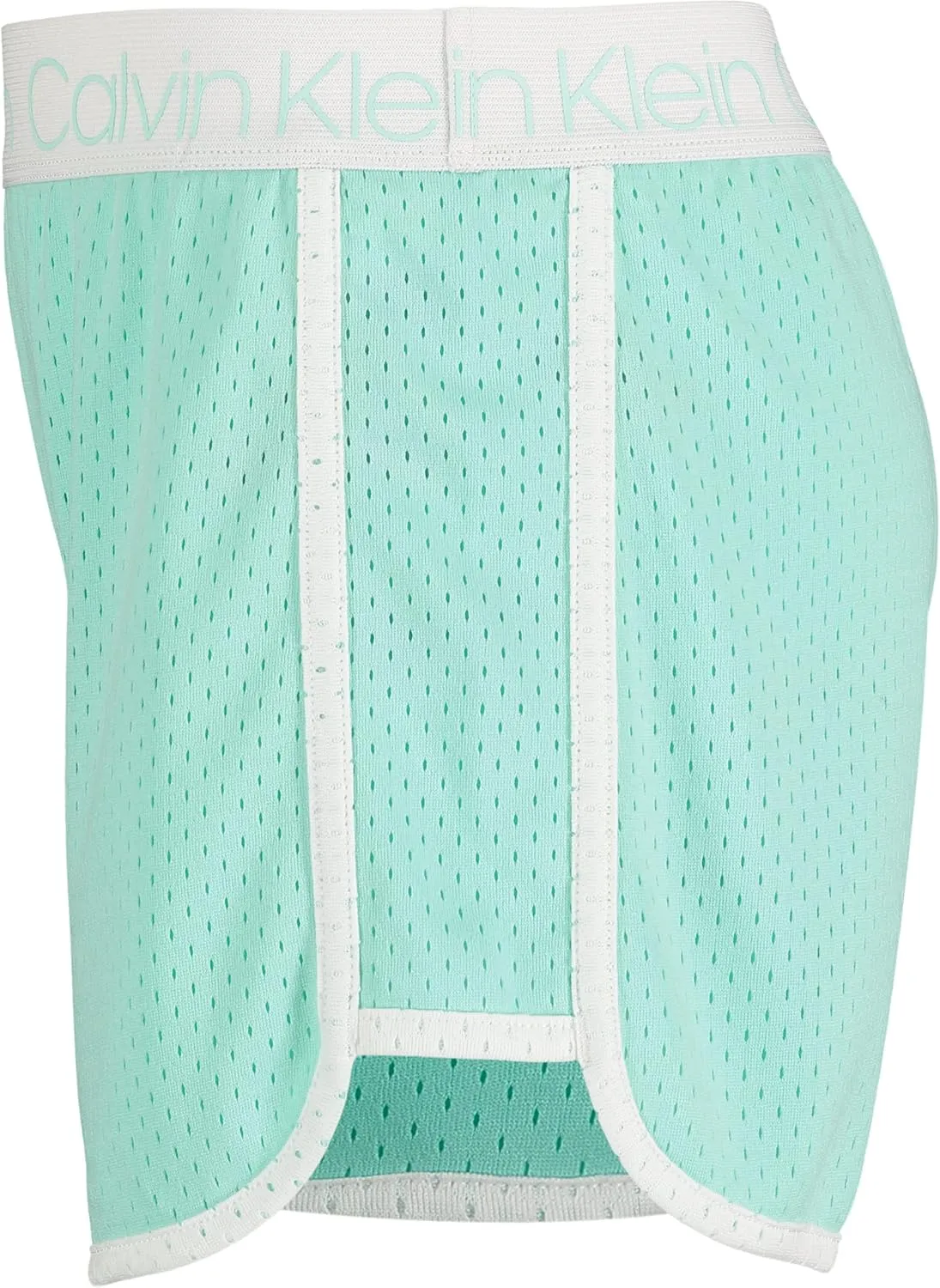 Calvin Klein Girls' Performance Running Shorts, Quick-Drying Mesh, Elastic Waistband & Pull-on Style