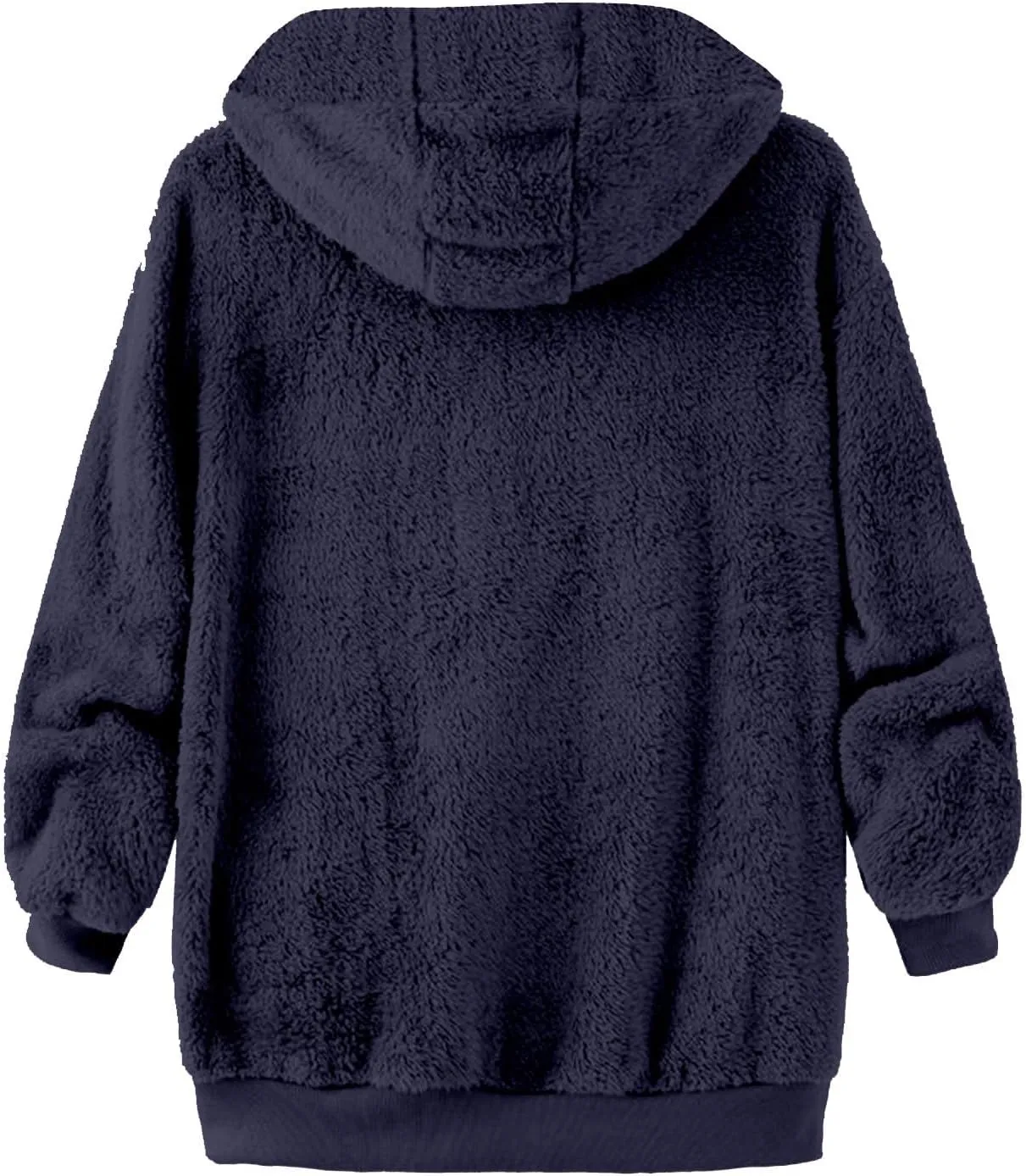 Cambkatl Men's Fuzzy Sherpa Hoodie Jacket Athletic Fleece Long Sleeve Loose Soft Zip Up Hooded Sweatshirt Sports Coat