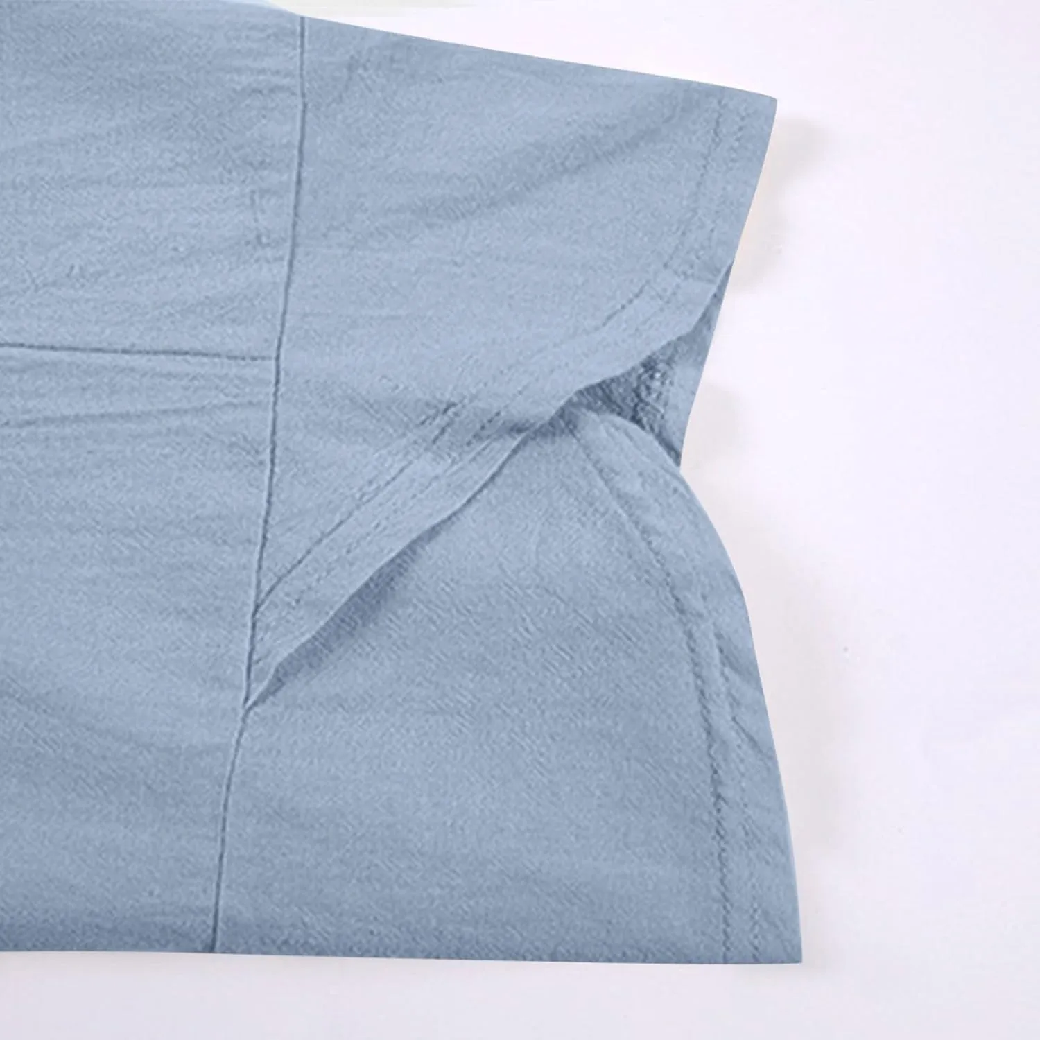 Capri Pants for Men Linen Casual Lightweight 3/4 Trousers Drawstring Elastic Waist Beach Yoga Pants with Pockets
