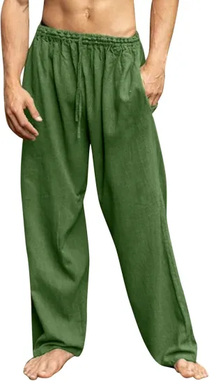 Cargo Pants for Men Baggy Elastic Waist Outdoor Pants Sweatpants for Men Workout Pants for Jogging Gym Hiking Running