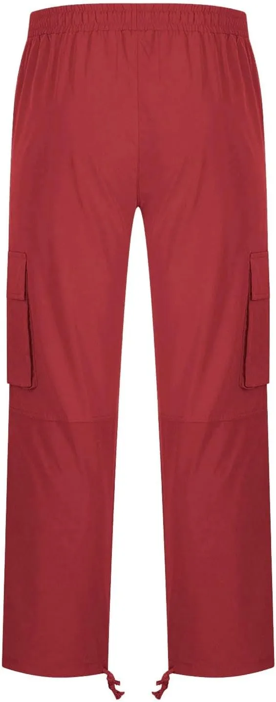 Cargo Pants for Men, Mens Cargo Pants Casual Joggers Athletic Pants Cotton Loose Straight Sweatpants with Pockets