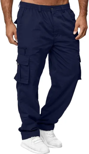 Cargo Pants for Men,Men Outdoor Cargo Pant Lightweight Tactical Pant Hiking Jogger Classic Fit Multi Pockets