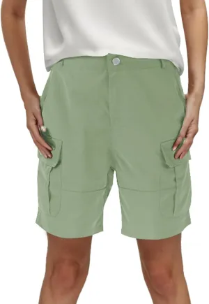 Cargo Shorts for Women Casual Summer Pants Chino Shorts Lightweight Sport Shorts Elastic Waist Boxer Short Yoga Short