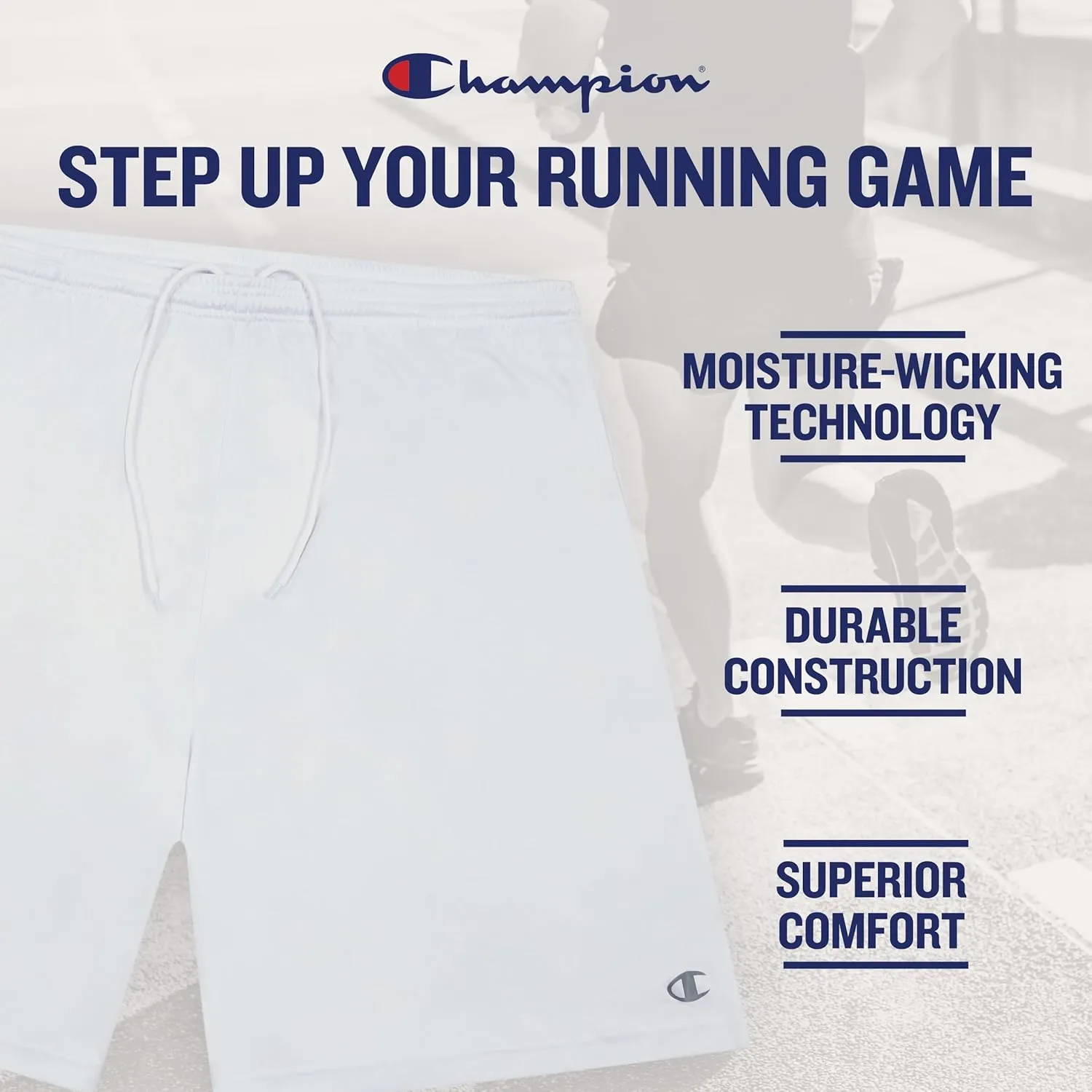 Champion Gym Shorts Men Big and Tall - 2 Pack Performance Dry Fit Running Shorts