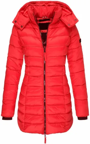 ChicCrate Women's Puffer Jacket Quilted Winter Coat Long Sleeve Lightweight Down Jackets Warm Clothes Outwear