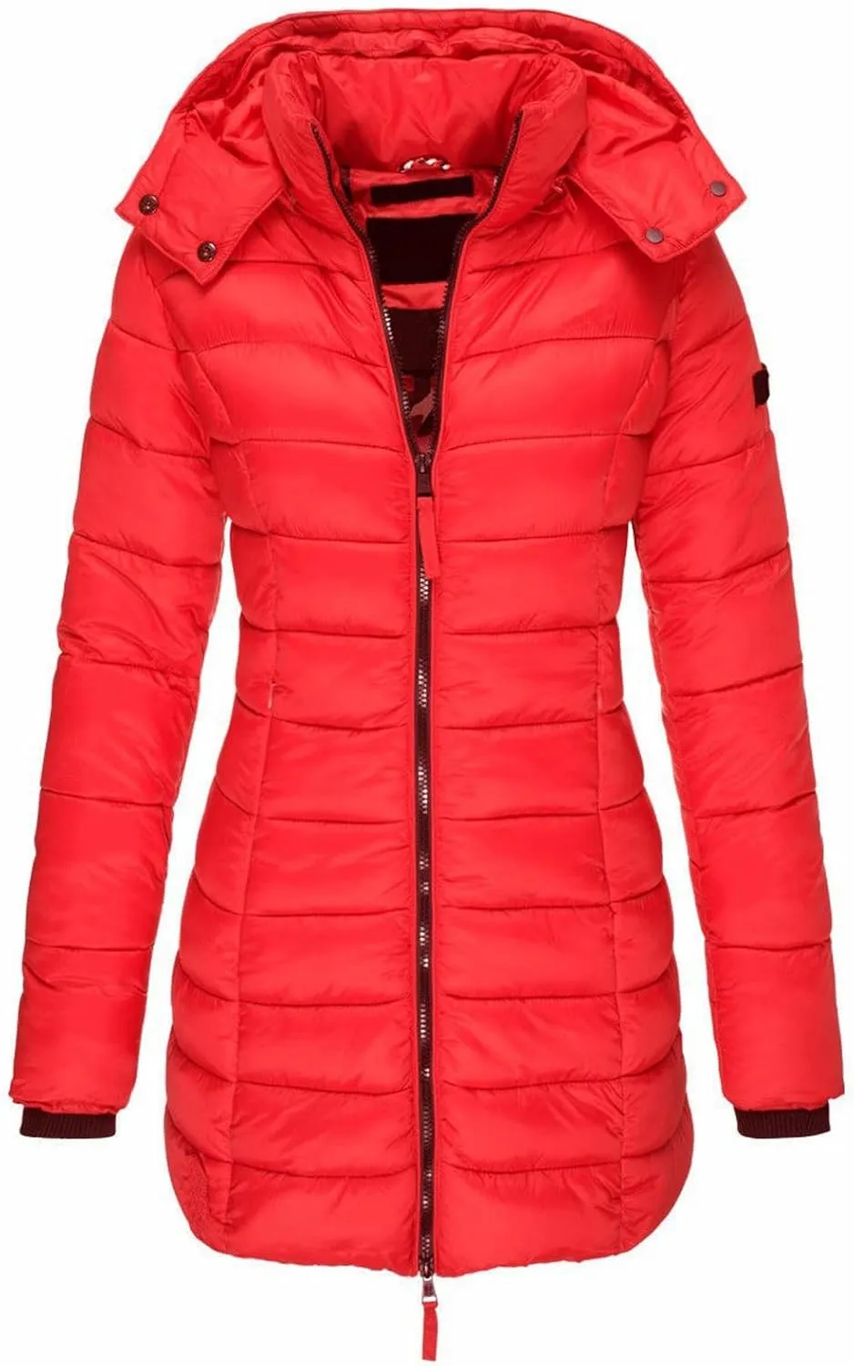 ChicCrate Women's Puffer Jacket Quilted Winter Coat Long Sleeve Lightweight Down Jackets Warm Clothes Outwear