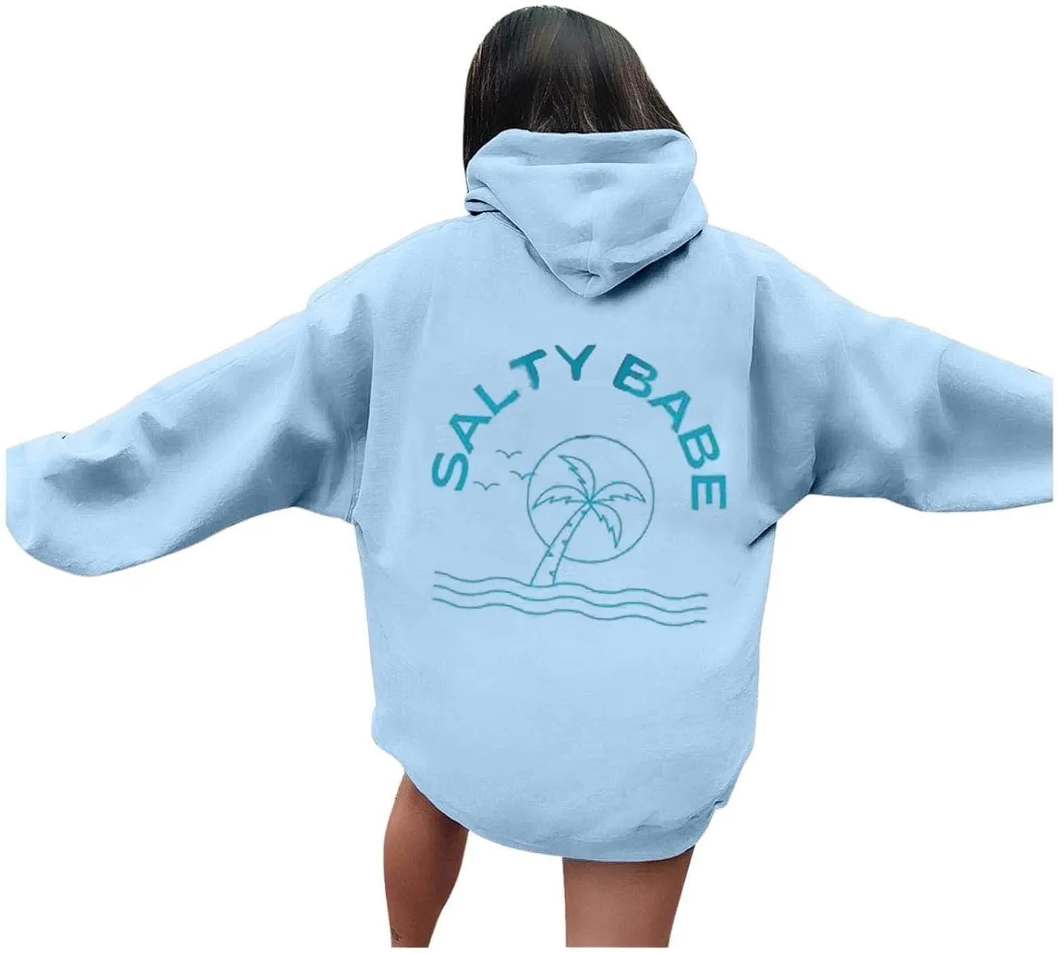 Christmas Hoodies for Women Graphic Cute Sweaters Long Sleeve Sweatshirt Pullover with Pocket