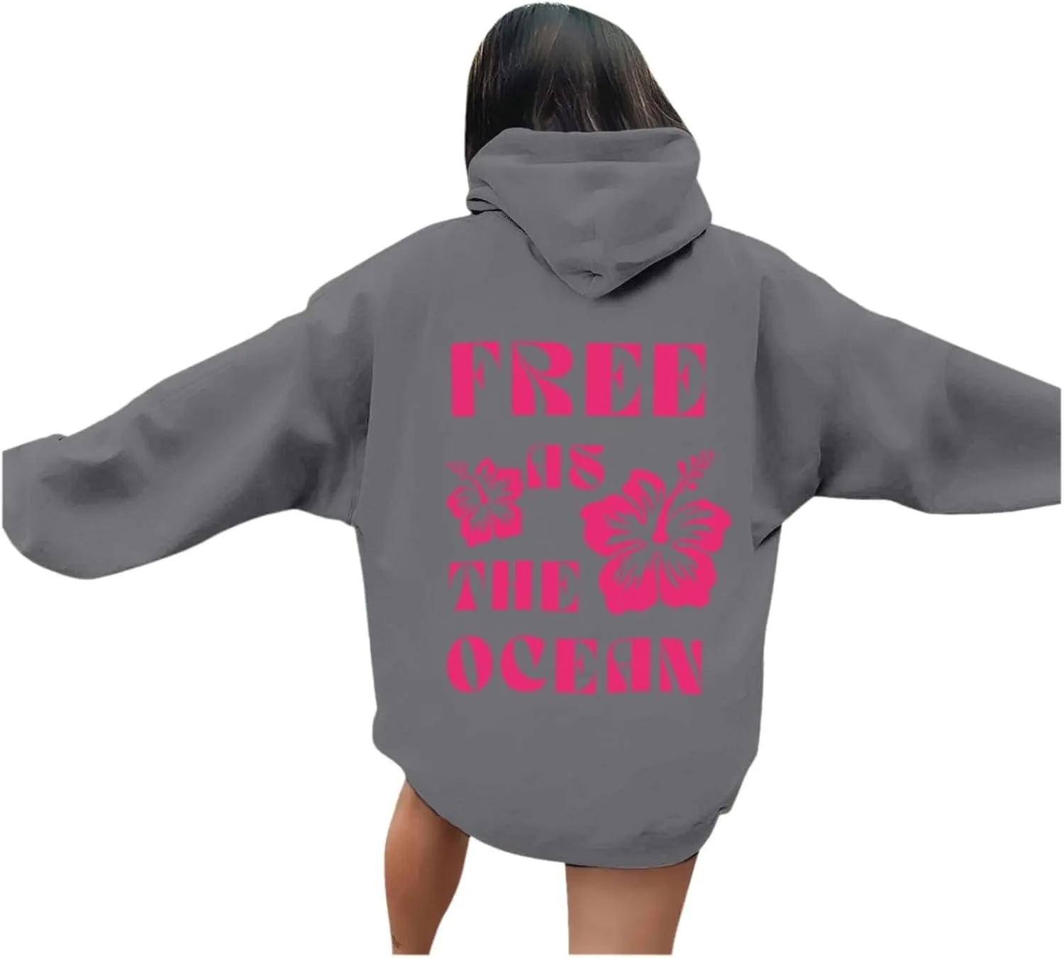 Christmas Hoodies for Women Graphic Cute Sweaters Long Sleeve Sweatshirt Pullover with Pocket