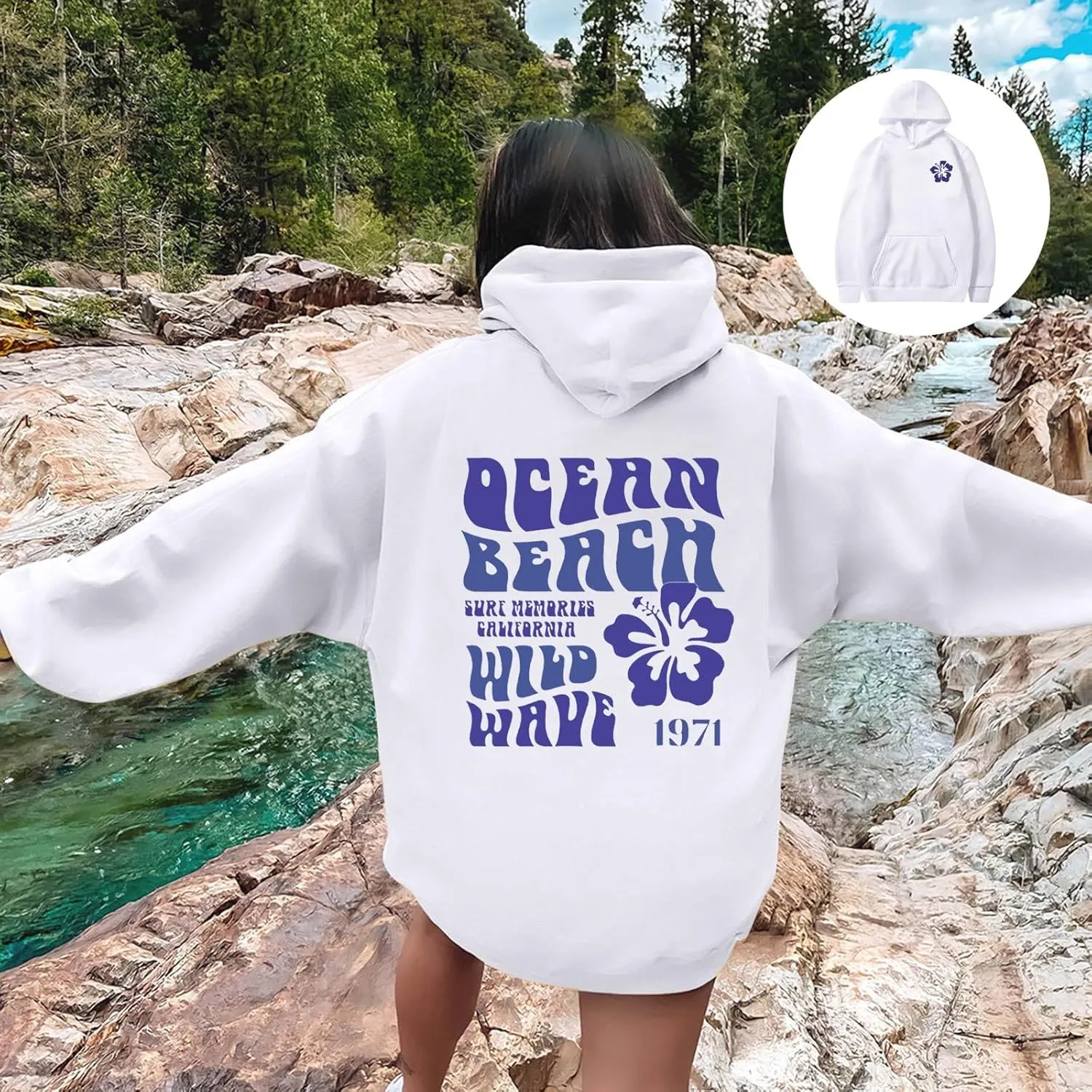 Cute Temperament Letter Print Sweatshirt for Womens Crewneck Casual Soft Hoodie Long Sleeve Comfort Pullover Home Suits