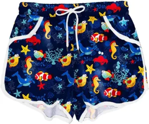 Deerose Kids American Flag Swim Shorts Quick Dry Swimming Board Shorts Active Swim Trunk 5-14 Years
