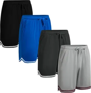Facitisu Basketball Shorts for Men Lightweight Athletic Quick Dry Workout Running Shorts with Pockets