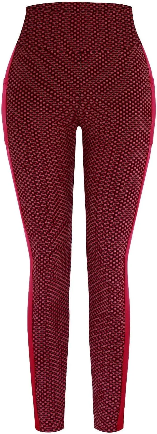 fartey Womens Scrunch Butt Lifting Leggings High Waist Tummy Control Workout Yoga Pants Textured Athletic Gym Leggings
