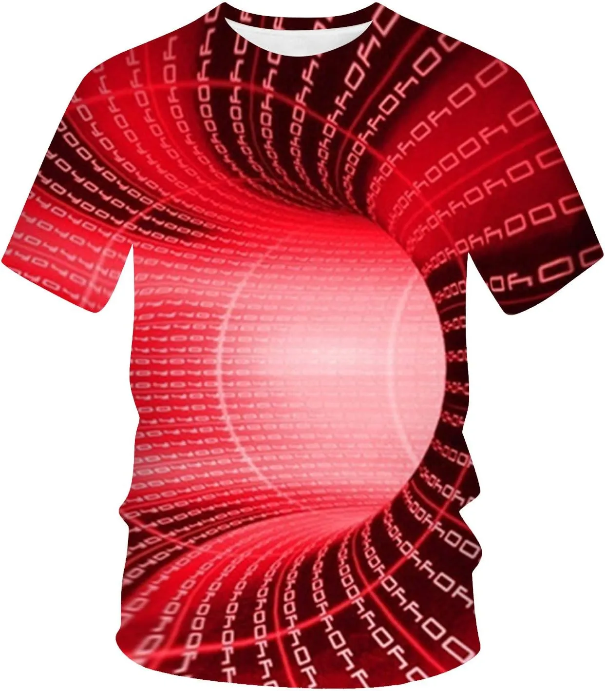 Fashion 3D Print T-Shirts for Men Cool Design Graphics Pattern Crewneck Short Sleeve Tees Optical Illusion Hip Hop Streetwear