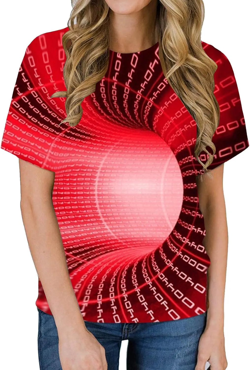 Fashion 3D Print T-Shirts for Men Cool Design Graphics Pattern Crewneck Short Sleeve Tees Optical Illusion Hip Hop Streetwear