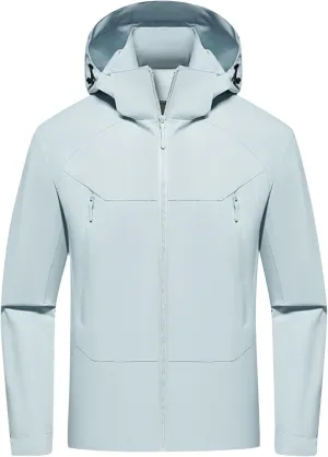 Finelylove Mens Rain Jacket Waterproof Snowboarding Softshell Windbreaker Hooded Ski Snow Coat Warm Fall Winter Coats