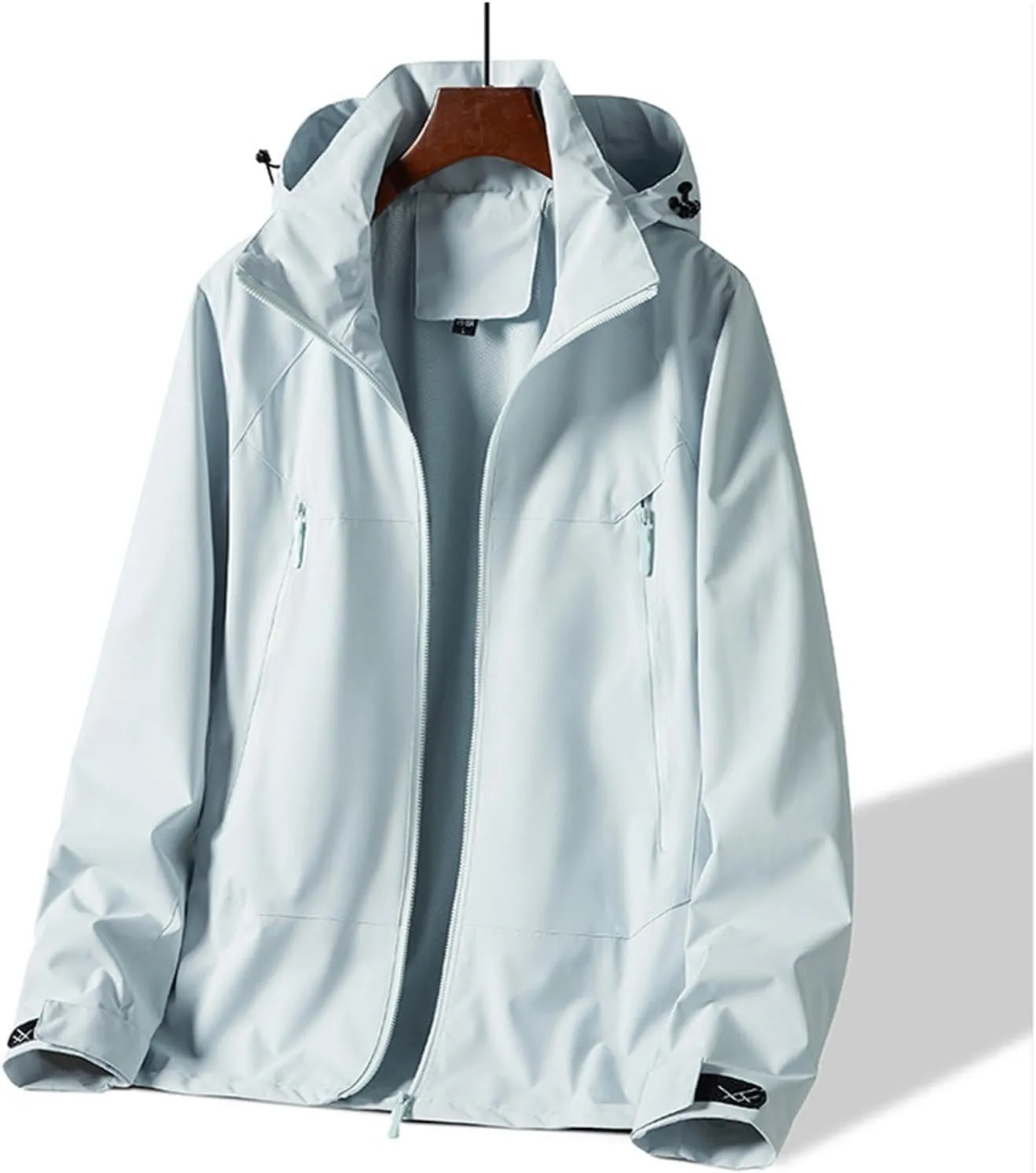 Finelylove Mens Rain Jacket Waterproof Snowboarding Softshell Windbreaker Hooded Ski Snow Coat Warm Fall Winter Coats