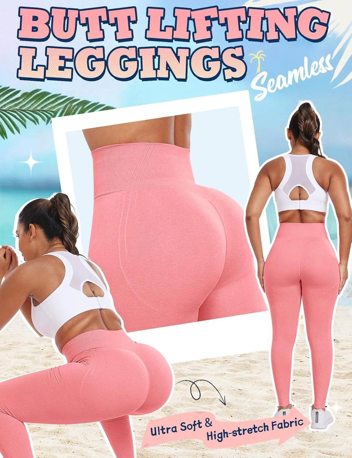 Form Scrunch Butt Lifting Leggings for Women Seamless Workout Gym Leggings for Women High Waisted Yoga Pants
