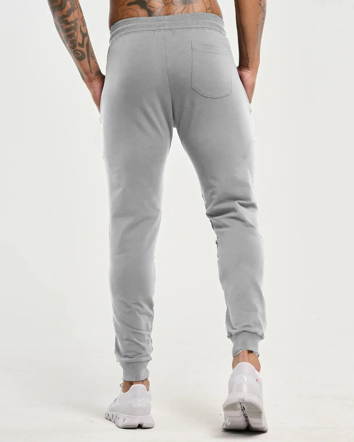 GINTPK Men's Workout Joggers Slim Fit, Tapered Gym Pants, Active Athletic Running Sweatpants with Zipper Pockets